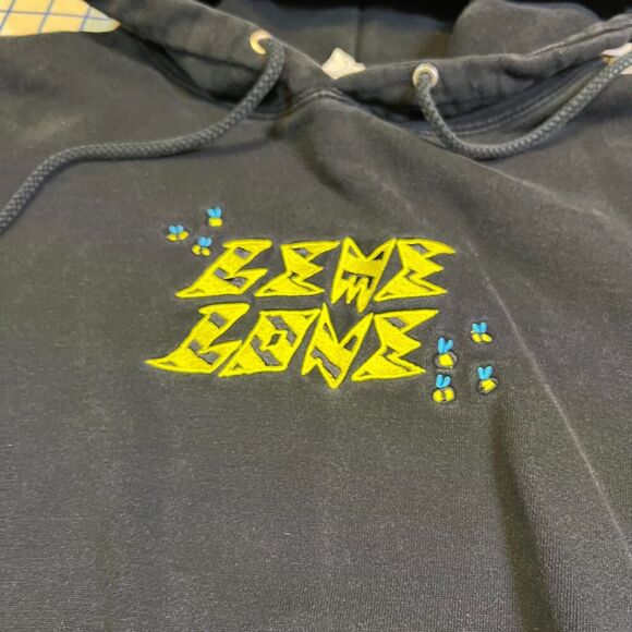 Lemme Bee Hoodie Size Large Black Pullover Graphic Hoodie - Picture 8 of 12